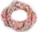 Tube, Chiffon 35x160 m/blomster rosa thumbnail