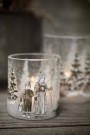 Lysglass krakelert jul nostalgi barn thumbnail