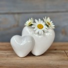 Vase hjerte hvit thumbnail