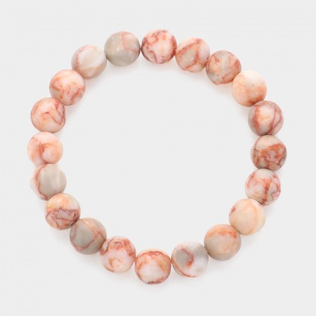 Armbånd naturstein Beige 