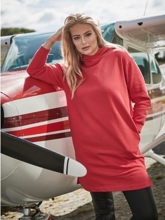 Iliana lang hoodie Rouge rød- Zoey