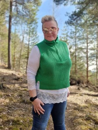 Emily vest/hals eplegrønn - CC Heart 