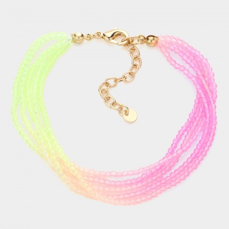 Armbånd perler Neon