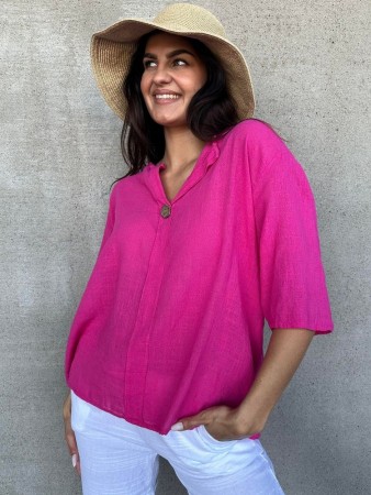 Linda bluse Fuxia - Pepper