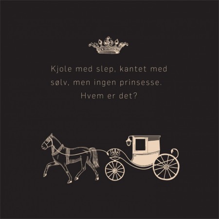 Servietter lunsj Askepott Gull/Sort 