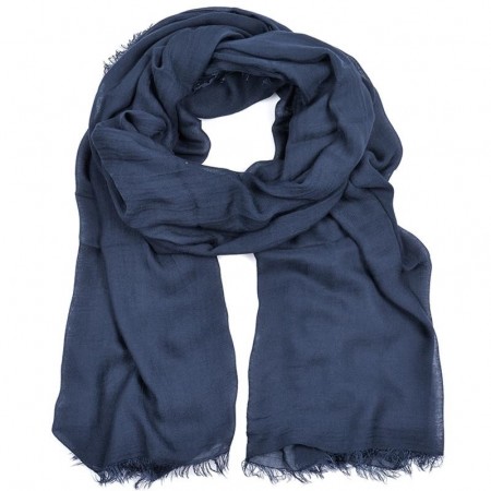 Skjerf ensfarget 90x190 navy