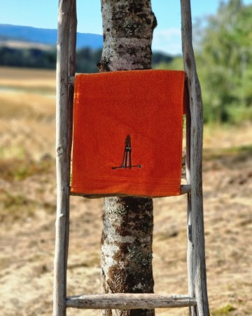 PAKKETILBUD 2 stk 30x50cm håndkle Rust med ski
