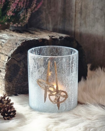 Lysglass krakelert skistaver