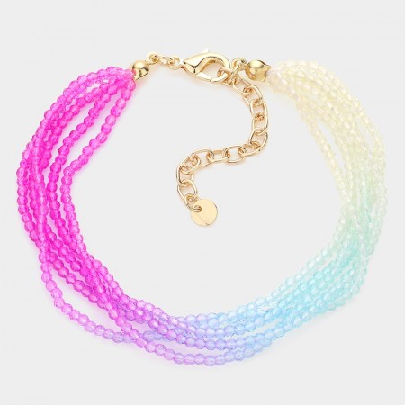Armbånd perler Rosa