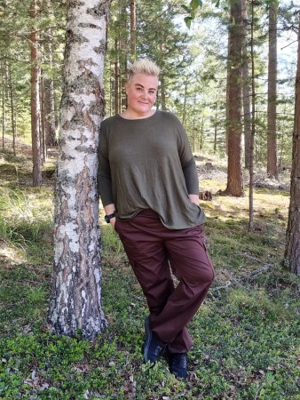Oversize genser Khaki