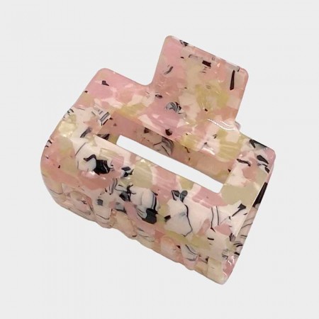 Hårklype firkant Rosa